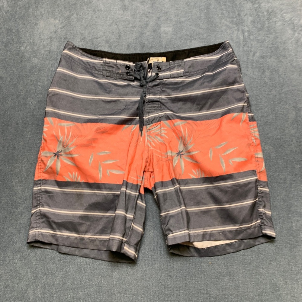 High Surf Board Shorts Men's 36 Multicolor Tropical Striped Recreational Surfing